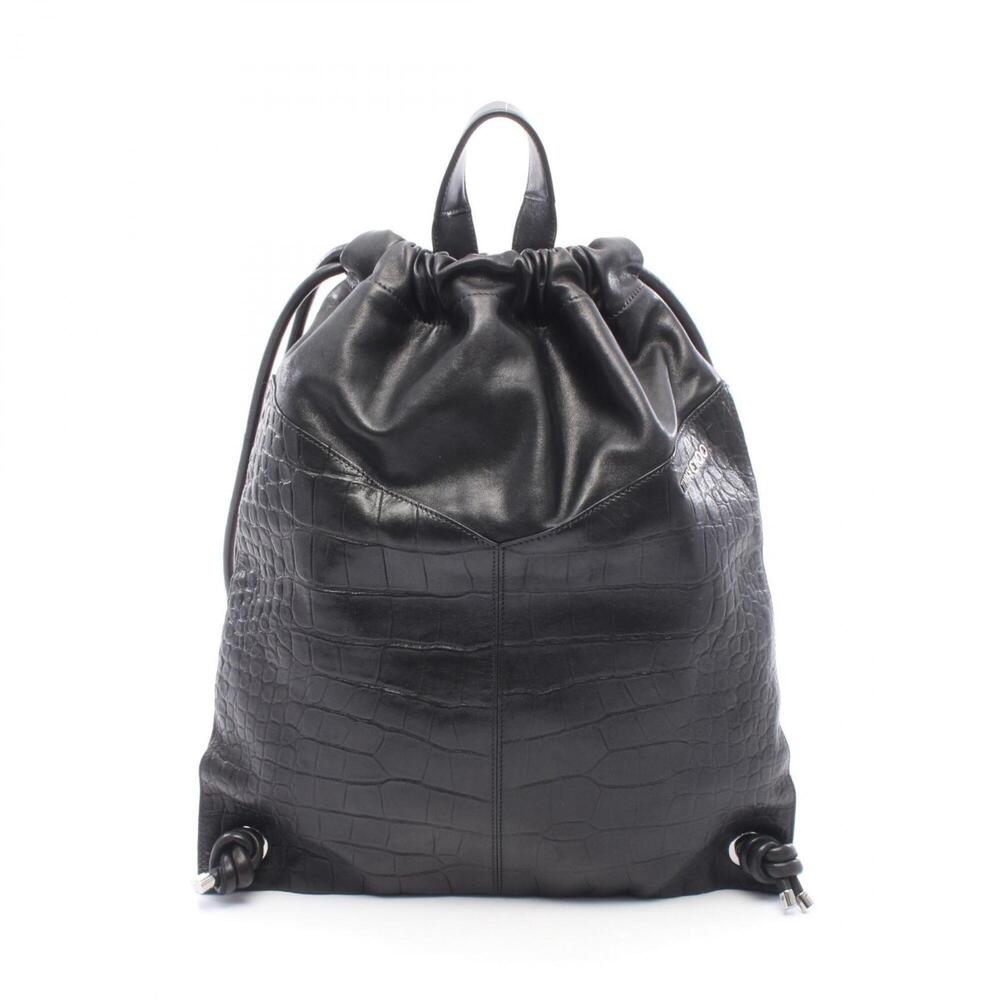 Jimmy Choo Marlon Backpack/Handbag, Leather, Women's, Black